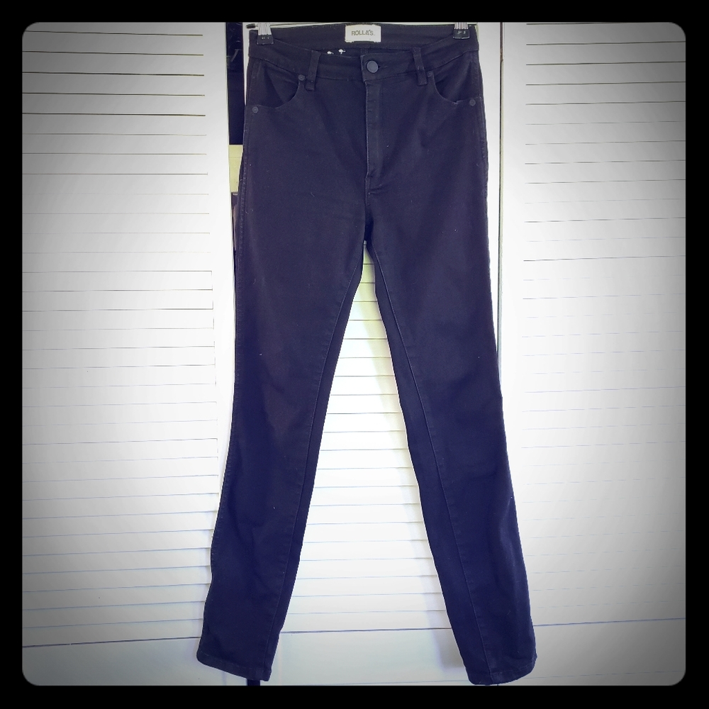 Rolla's Westcoast super skinny black jeans